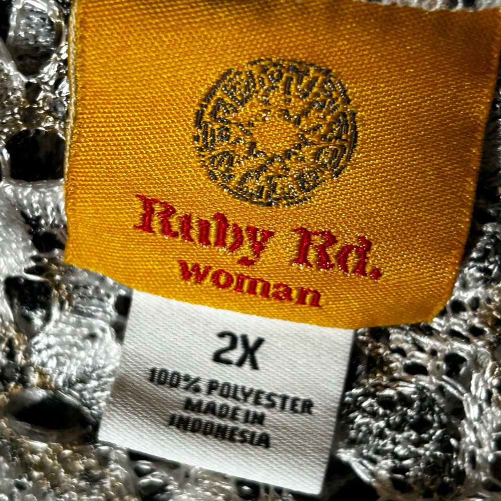 Ruby Rd. Monochrome Open-Front Cardigan - Picture 8 of 8